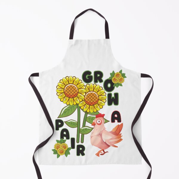 Item preview, Grow A Pair- Sunflower Chicken Gardening designed and sold by designsmostfowl.