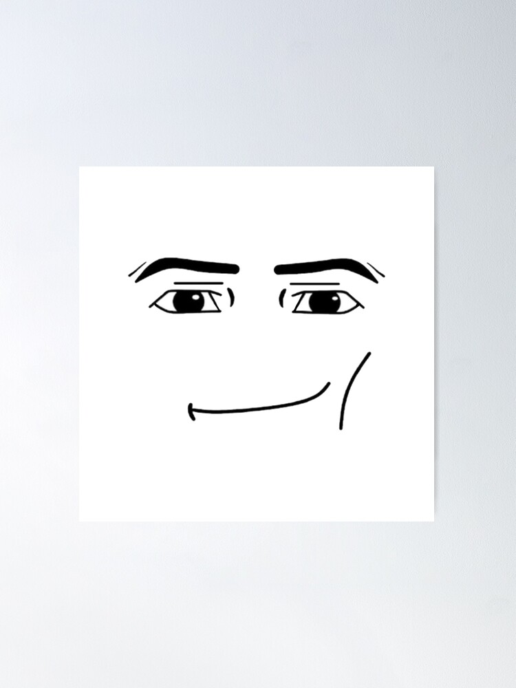 roblox man face Poster for Sale by DOPANDA .