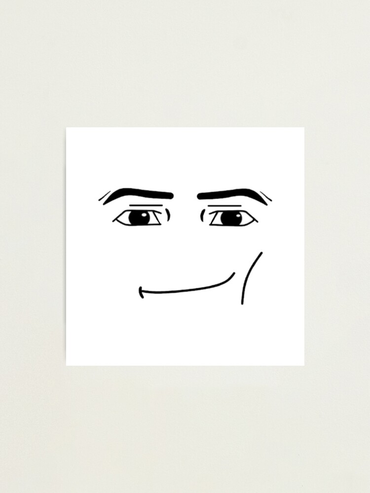 roblox man face Photographic Print for Sale by DOPANDA .