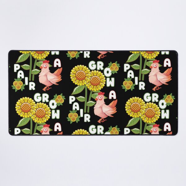 Item preview, Grow A Pair- Sunflower Chicken Gardening For Dark Colors designed and sold by designsmostfowl.