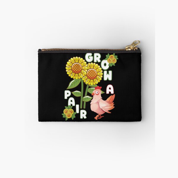Item preview, Grow A Pair- Sunflower Chicken Gardening For Dark Colors designed and sold by designsmostfowl.