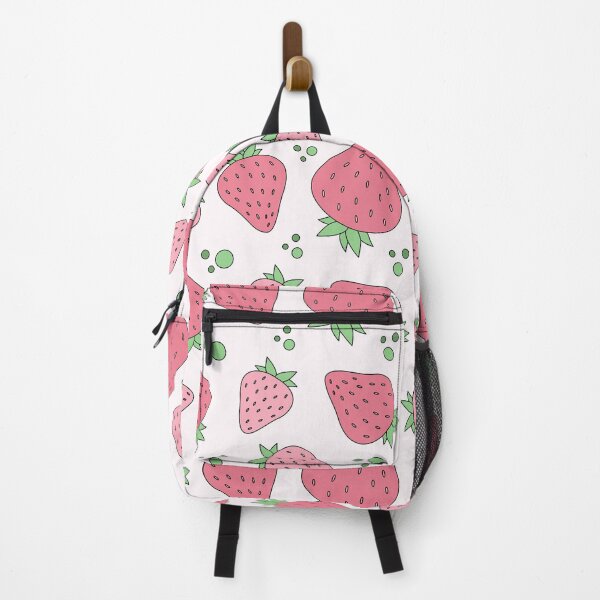 Item preview, Cartoon pink strawberries seamless pattern designed and sold by Acim0.