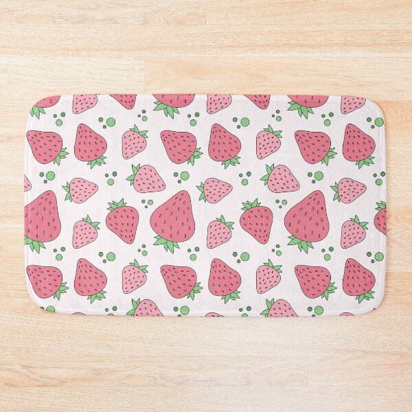 Item preview, Cartoon pink strawberries seamless pattern  designed and sold by Acim0.