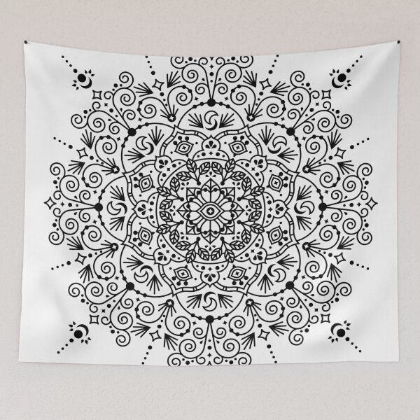 Item preview, Moroccan Mandala – Black Ink designed and sold by Cat Coquillette.