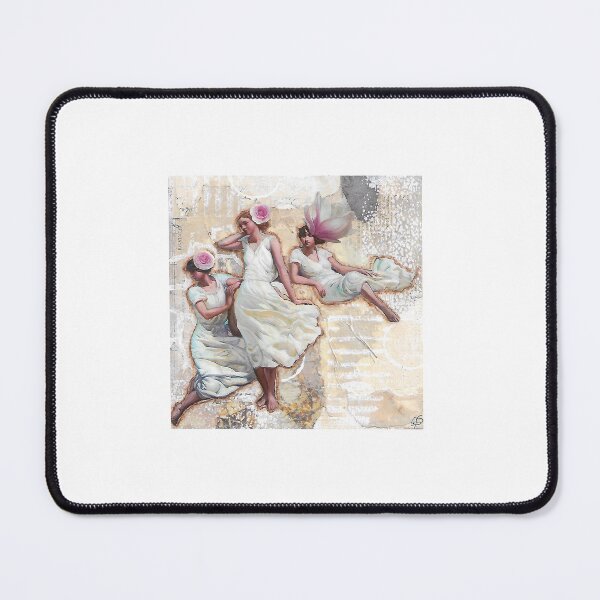 Item preview, Angels in the Wind with Flower Hats designed and sold by J CSmith Art.