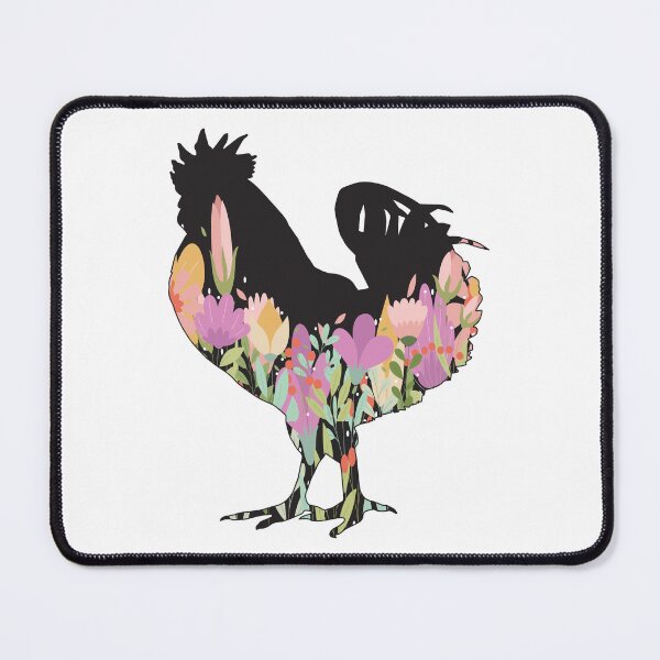 Item preview, Spring Chicken Floral Silhouette designed and sold by designsmostfowl.