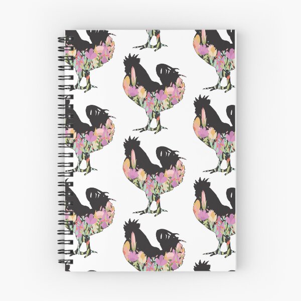 Item preview, Spring Chicken Floral Silhouette designed and sold by designsmostfowl.