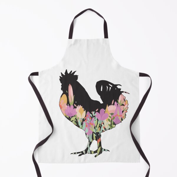 Item preview, Spring Chicken Floral Silhouette designed and sold by designsmostfowl.