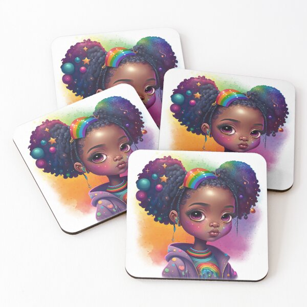 Item preview, Black Girl Rainbow art, Melanin, Black girl magic designed and sold by BaddiefulLotus.