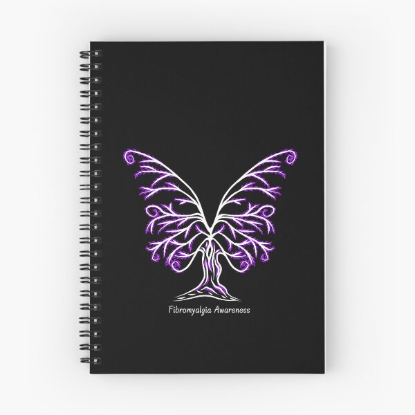 Item preview, Fibromyalgia Awareness Butterfly Tree Art designed and sold by DreamFruit11.