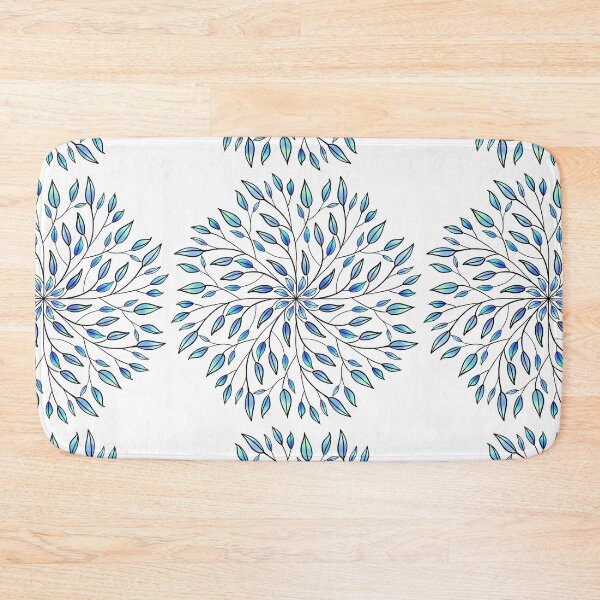 Item preview, Blue Leaves Mandala designed and sold by CarrieBrose.