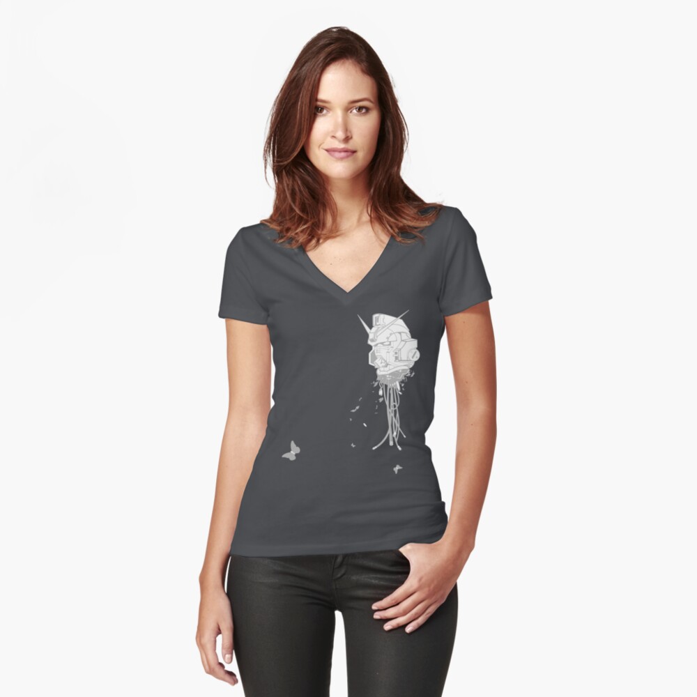 Item preview, Fitted V-Neck T-Shirt designed and sold by 180ronin.