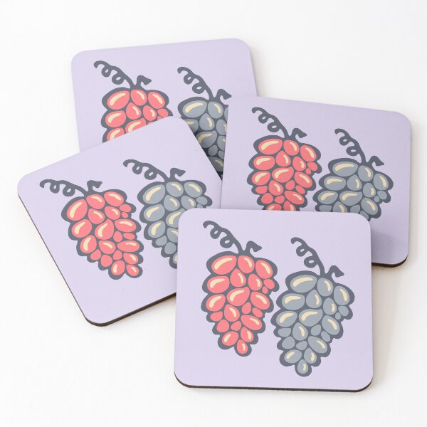 Item preview, BIG JUICY BUNCHES OF GRAPES in PINK AND PURPLE - UnBlink Studio by Jackie Tahara designed and sold by Jackie Tahara of UnBlink Studio.