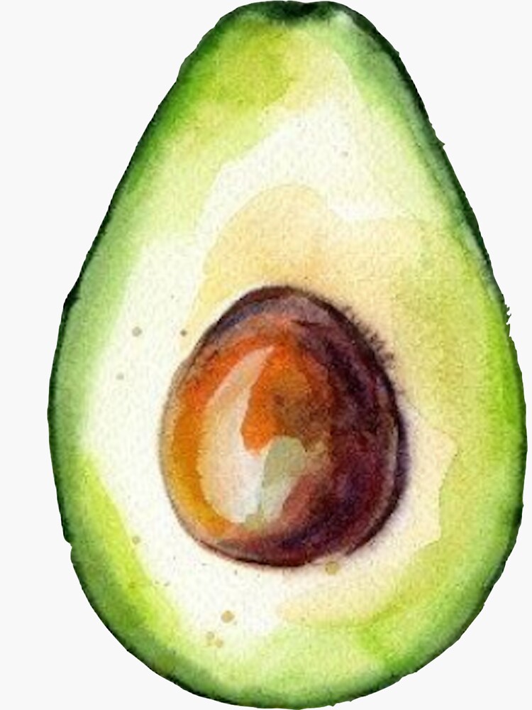 Watercolor Avocado by cea010