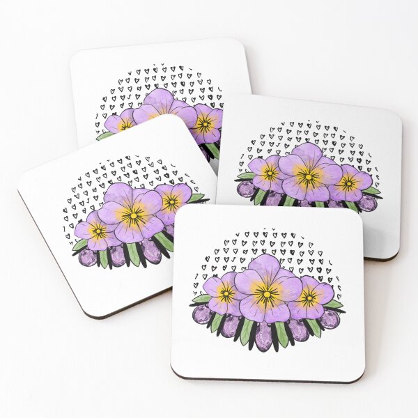 Item preview, Violet and Amethyst - February Birth Flower and February Birthstone designed and sold by StargirlWares.