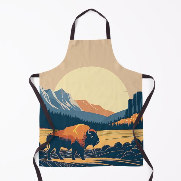 Item preview, Bison Mountains - Digital Art designed and sold by SnoopyTF.