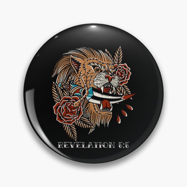 Artikelvorschau, Lion Bible Verse Tattoo Flash entworfen und verkauft von thecamphillips.