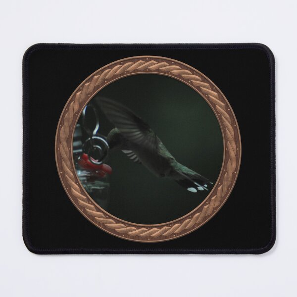 Item preview, Ruby-Throated Hummingbird Photography in Celtic Circle Frame 36 designed and sold by Swabcraft.