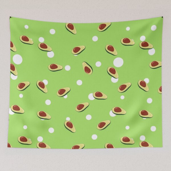 Item preview, Avocado pattern with green Background designed and sold by Mapsart-.