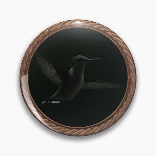 Item preview, Ruby-Throated Hummingbird Photography in Celtic Circle Frame 37 designed and sold by Swabcraft.