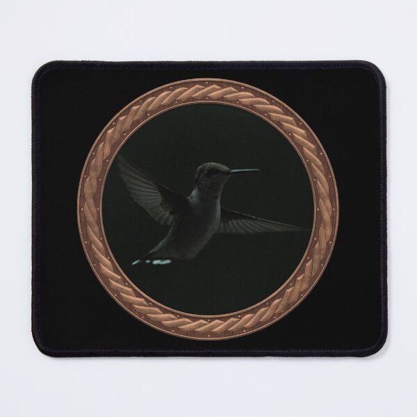 Item preview, Ruby-Throated Hummingbird Photography in Celtic Circle Frame 37 designed and sold by Swabcraft.