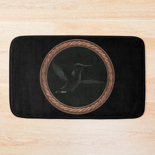 Item preview, Ruby-Throated Hummingbird Photography in Celtic Circle Frame 37 designed and sold by Swabcraft.