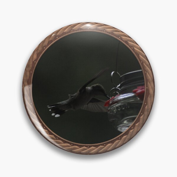 Item preview, Ruby-Throated Hummingbird Photography in Celtic Circle Frame 38 designed and sold by Swabcraft.
