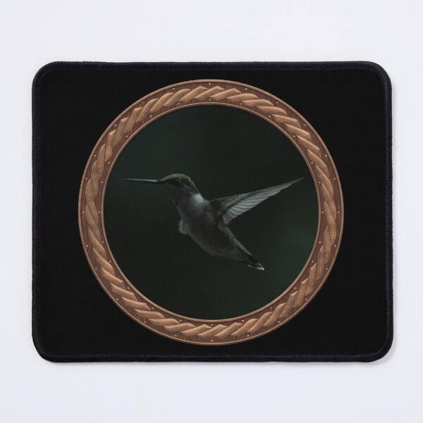 Item preview, Ruby-Throated Hummingbird Photography in Celtic Circle Frame 39 designed and sold by Swabcraft.