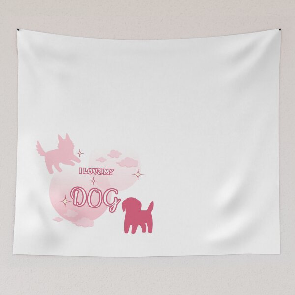 Item preview, I LOVE MY DOG (Pink) designed and sold by KateJaxxon.