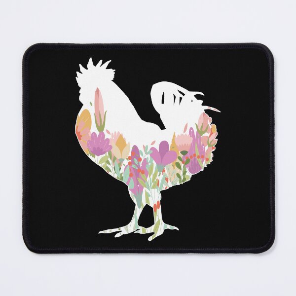 Item preview, Spring Chicken Floral Silhouette For Dark Colors designed and sold by designsmostfowl.
