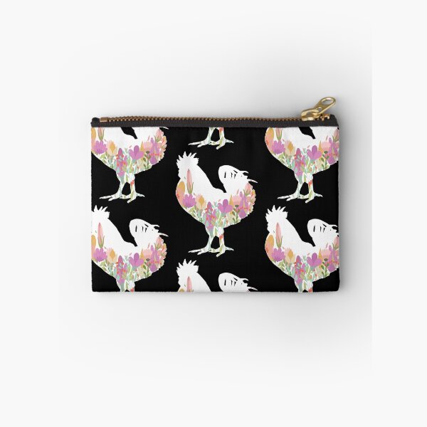 Item preview, Spring Chicken Floral Silhouette For Dark Colors designed and sold by designsmostfowl.