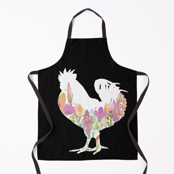 Item preview, Spring Chicken Floral Silhouette For Dark Colors designed and sold by designsmostfowl.