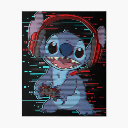 Vista previa del artículo con la obra «Lilo y Stitch», diseñado y vendido por trinkleintelle.