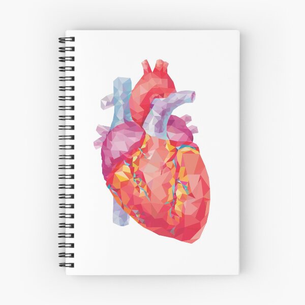 Item preview, polygonal human heart illustration designed and sold by zizimentos.