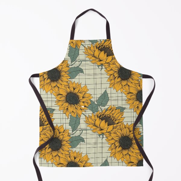 Item preview, Big Sunflowers on Background Grid designed and sold by TopArtsy.