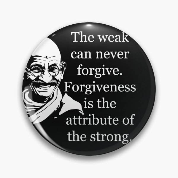 Item preview, Gandhi: Forgiveness is the attribute of the strong designed and sold by JoanNinjaHen.