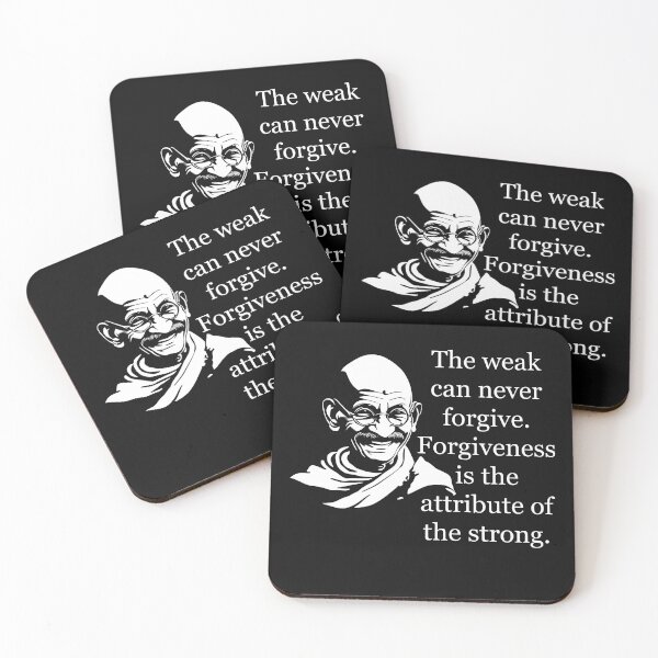 Item preview, Gandhi: Forgiveness is the attribute of the strong designed and sold by JoanNinjaHen.