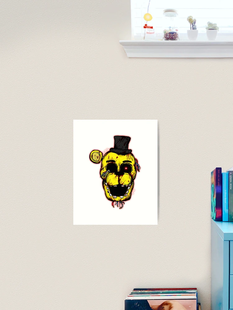 Bloody Golden Freddy FNAF Art Print