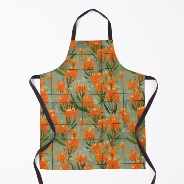 Item preview, Impressionist Butterfly Weed Flower Grid designed and sold by TopArtsy.