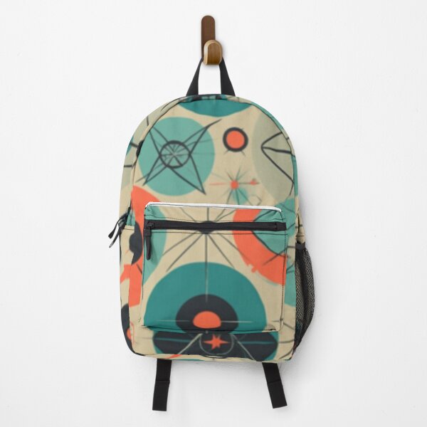 Item preview,  Retro Vintage Midcentury Modern Atomic Art Starburst Abstract Spaceship Pattern  designed and sold by Step, Repeat.