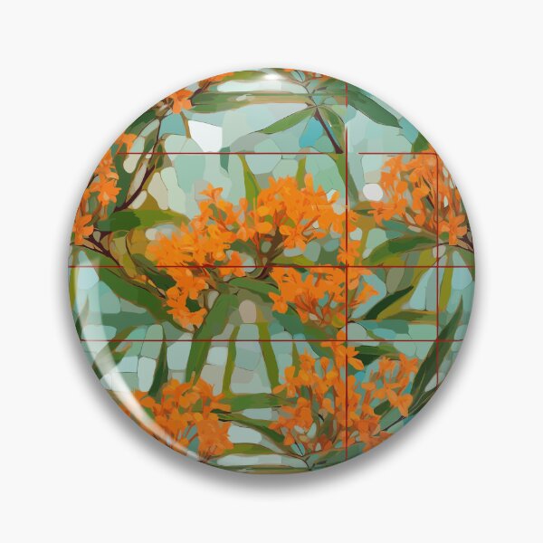Item preview, Orange Tones Butterfly Weed in Impressionism designed and sold by TopArtsy.