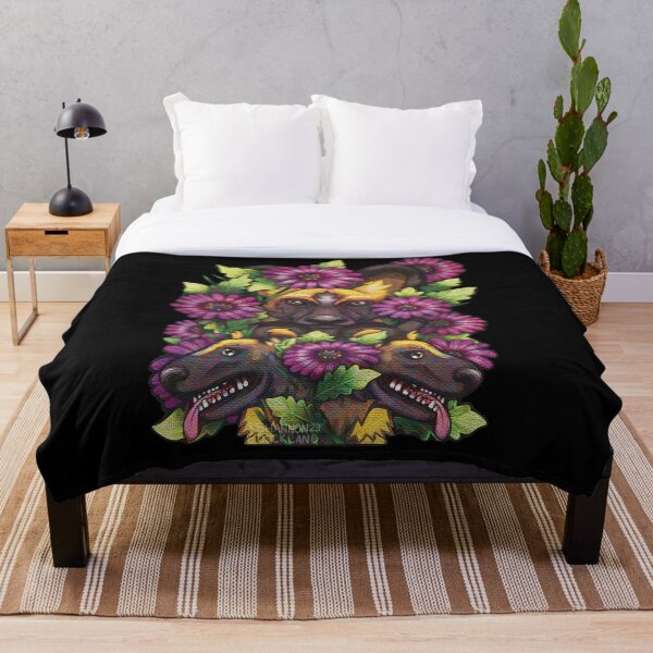 Item preview, Perros salvajes africanos & margaritas designed and sold by silveryweb.