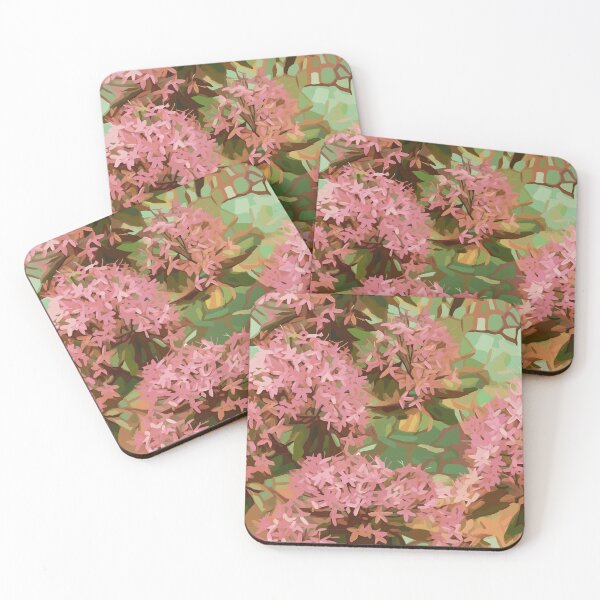 Item preview, Abundant Honey Cluster Pink Penta in Impressionism designed and sold by TopArtsy.