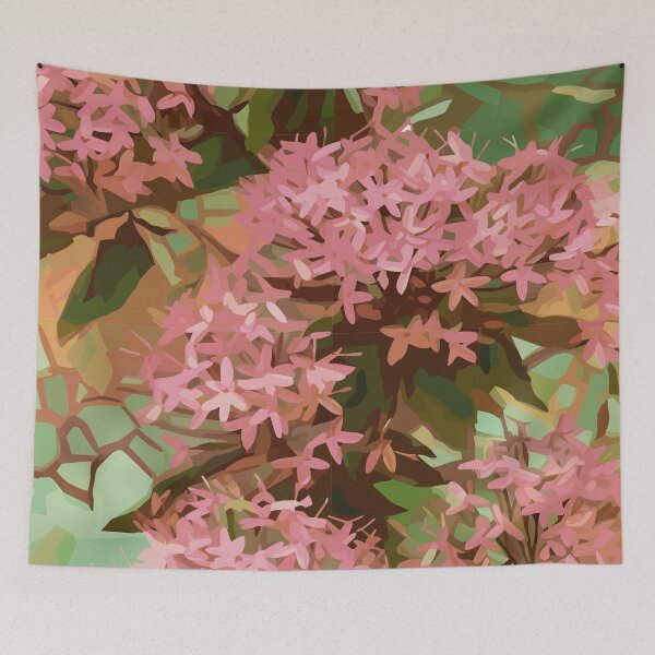 Item preview, Abundant Honey Cluster Pink Penta in Impressionism designed and sold by TopArtsy.