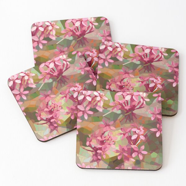 Item preview, Honey Cluster Pink Penta in Squared Impressionism designed and sold by TopArtsy.