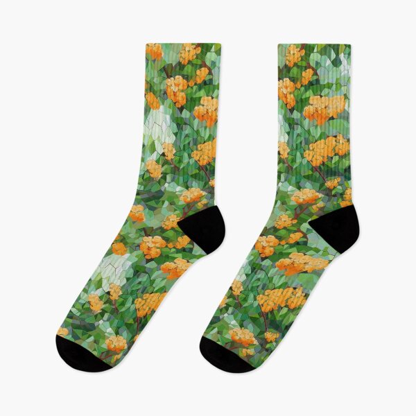 Item preview, Mosaic Style Lantana Flowers Pattern designed and sold by TopArtsy.