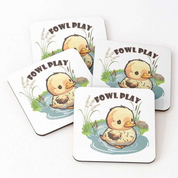 Item preview, Fowl Play Cute Duck In Wetlands designed and sold by designsmostfowl.