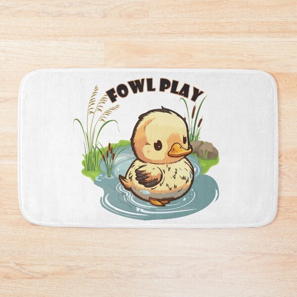 Item preview, Fowl Play Cute Duck In Wetlands designed and sold by designsmostfowl.