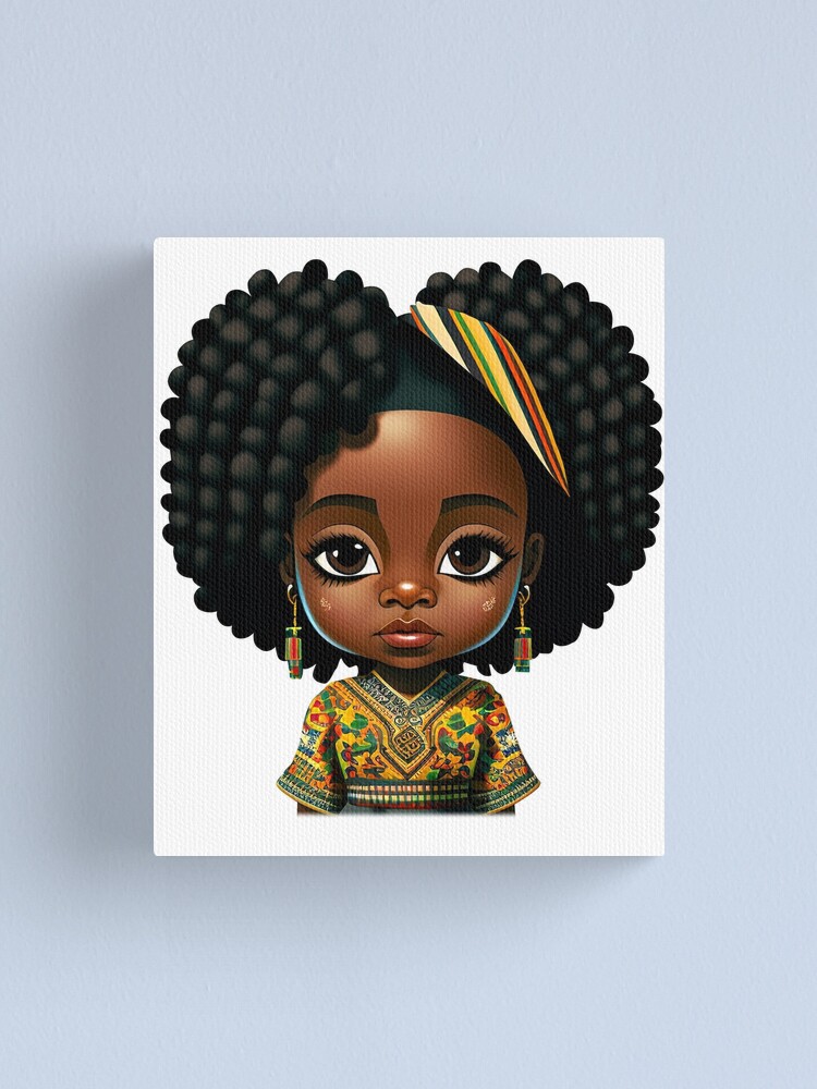 Black Girl art, Melanin, Black girl magic, Little black girl | Canvas Print