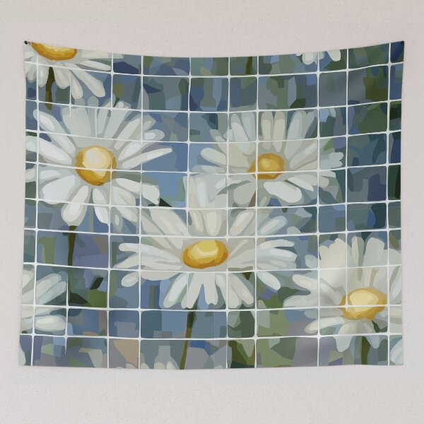 Item preview, Daisy Flowers in Pale Calm Background designed and sold by TopArtsy.